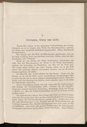 1. Bewegung, Klang und Licht.