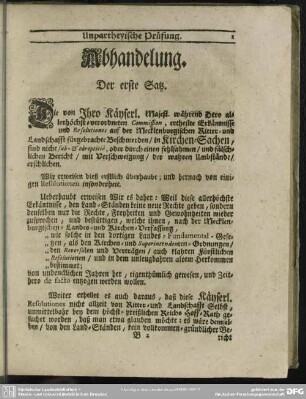 Abhandelung