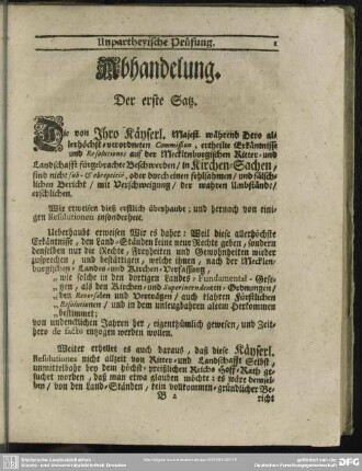 Abhandelung