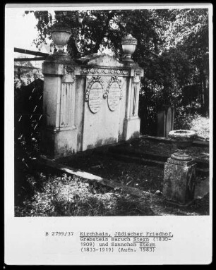 Grabstein für Baruch Stern und Sannchen Stern