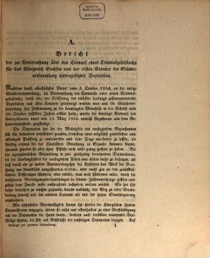 Landtags-Acten. 2. Abtheilung, Die Protocolle der 1. Kammer. Beilagen zu den Protocollen der 1. Kammer. 1836/37, Bd. 1