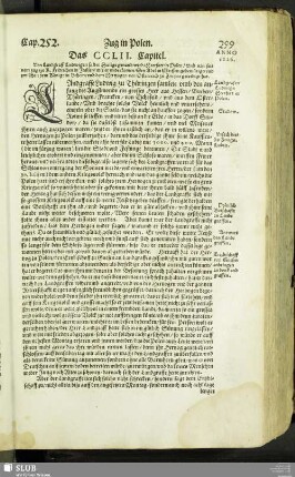 Das CCLII. Capitel