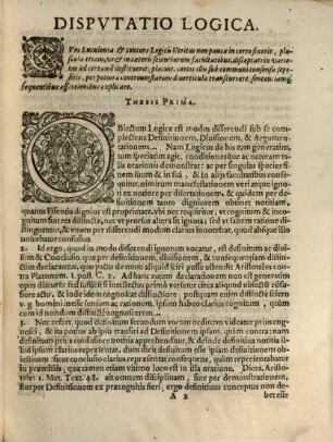 Controversiae Logicae Svper Prima Operatione Mentis