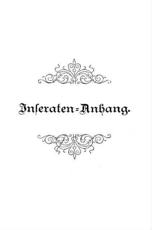 Inseraten-Anhang