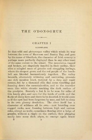 The novels of Charles Lever, 8. The O'Donoghue