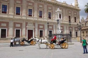 Sevilla - Kutschen an der Kathedrale
