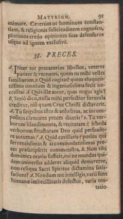 38. Preces