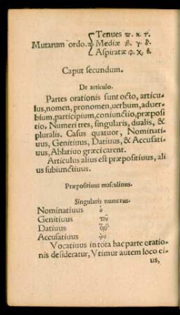 Caput secundum. De articulo.