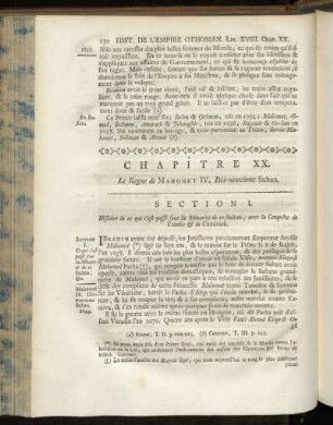 Chapitre XX. Le Regne de Mahomet IV. Dix-neuvieme Sultan.