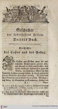 Geschichte der fabelhaften Zeiten: Drittes Buch