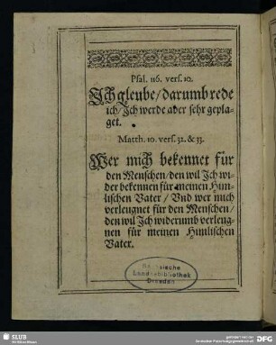 Psal. 116. vers. 10