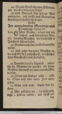 Am neunzehenden Sonntage nach Trinitatis