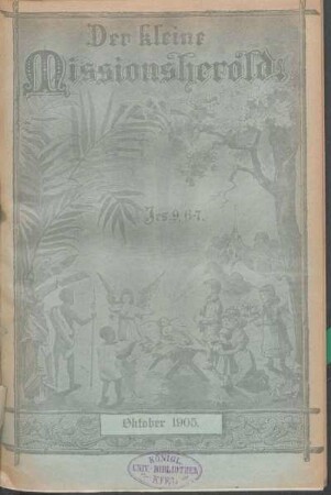 Nr. 10. Fünfter Jahrgang. Oktober 1905.
