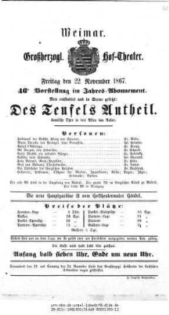 Des Teufels Antheil