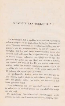 Memorie van toelichting