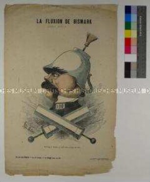 La Fluxion de Bismark, Karikatur zu Bismarck