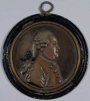 Bildnismedaillon mit Zinnrelief von Christian Felix Weiße