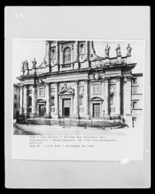 San Giovanni dei Fiorentini — Fassade