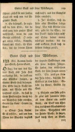 [22.] Gottes Geist und seine Würkungen Nr. 132 - 141