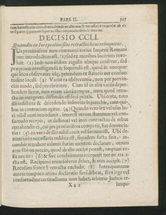 Decisio CCLI. - CCC.