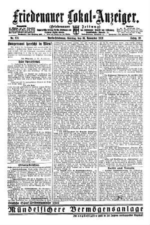 Nr. 274, 30.11.1919