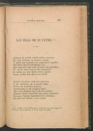 Las hijas de mi patria
