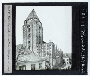 Wormditt, Stadtkirche St. Johannis : Außenandsicht von SW