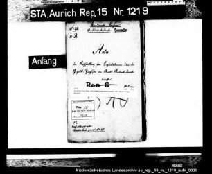 Vorschriften über die Gebührennachweisungen der Amtsunterbedienten