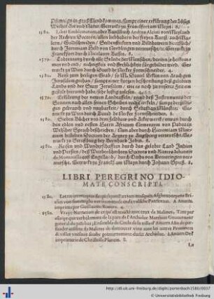 Libri Peregrino Idiomate conscripti.