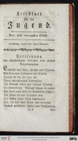 Vier und vierzigstes Stück