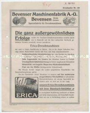 Erica-Dreschmaschinen