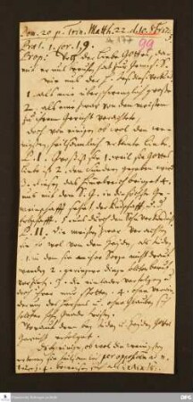 Disposition der Predigt von August Hermann Francke über Mt 22 am 10.10.1723.