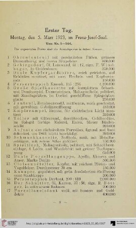 Erster Tag (Nr. 1-164)