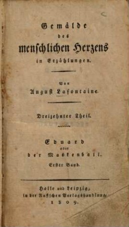 Eduard oder der Maskenball, 1