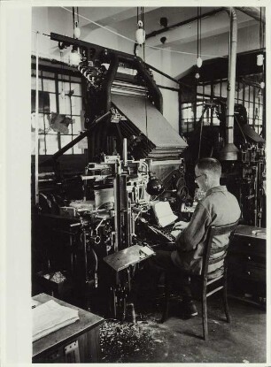 Linotype-Setzmaschine