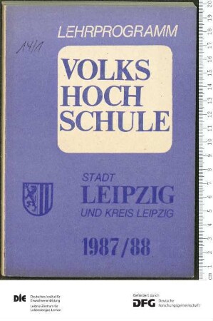 Programm Jahr 1987/1988