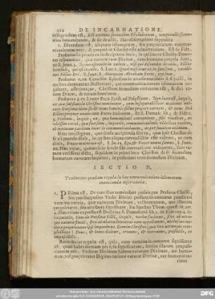 Sectio II. Traduntur quaedam regulae in hac communcatione idiomatum ennuncianda observandae.