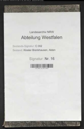 Kopialbuch Bd. VII - Urkundennachträge 13. Jh. - 16. Jh.