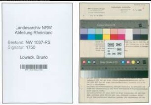 Entnazifizierung Bruno Lowack , geb. 25.07.1889 (Telegr.Inspektor)