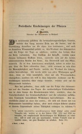 Zeitschrift für populäre Mittheilungen aus dem Gebiete der Astronomie und verwandter Wissenschaften. 1, 1. 1860
