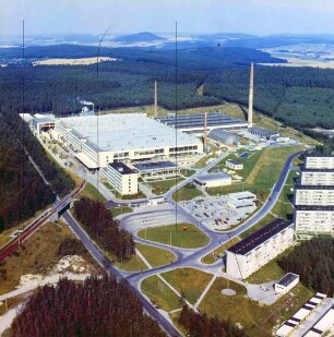 VEB Henneberg Porzellan in Ilmenau-Unterpörlitz : Blickrichtung Nordosten