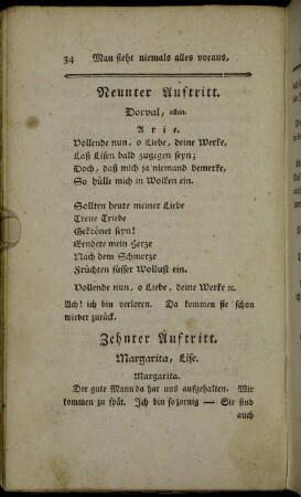 Zehnter Auftritt. - Neunzehnter und letzter Auftritt.