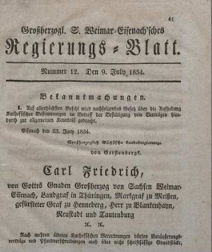 Nr. 12 : 9. July 1834