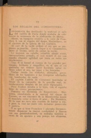 VI - Los regalos del "condottiere"