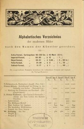 Catalog des Kunst-Verlags der Photographischen Gesellschaft Berlin am Dönhofsplatz