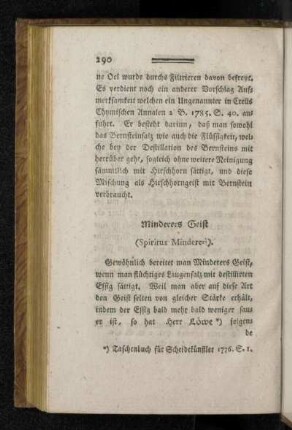 Minderers Geist (Spiritus Mindereri).