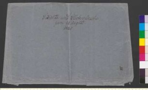 Alter Umschlag "Gedichte und Glückwünsche zum 28. August. 1830"