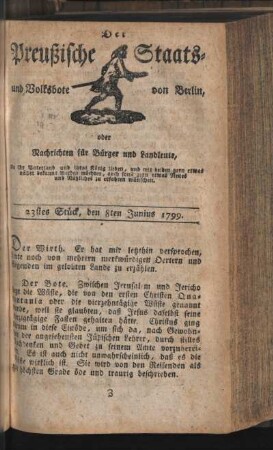23stes Stück, den 8ten Junius 1799