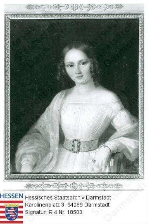 Florett, Therese geb. Knapp (+ 1841) / Porträt, stehend, Halbfigur