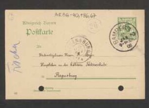 Brief von Georg Fischer an Anton Mayer